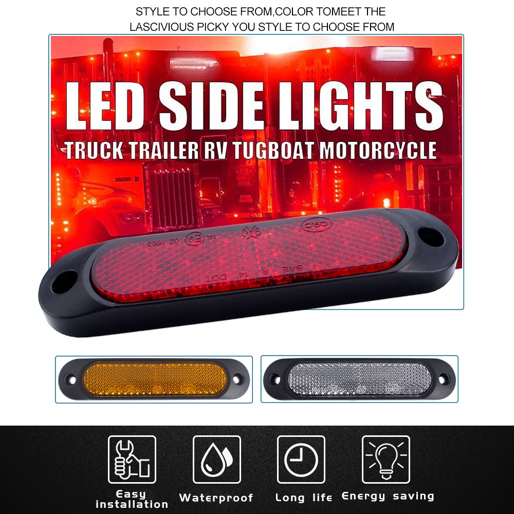 Mini LED Car Truck Vehicle Lights|Heavy Duty Lorry Tractor Reflector