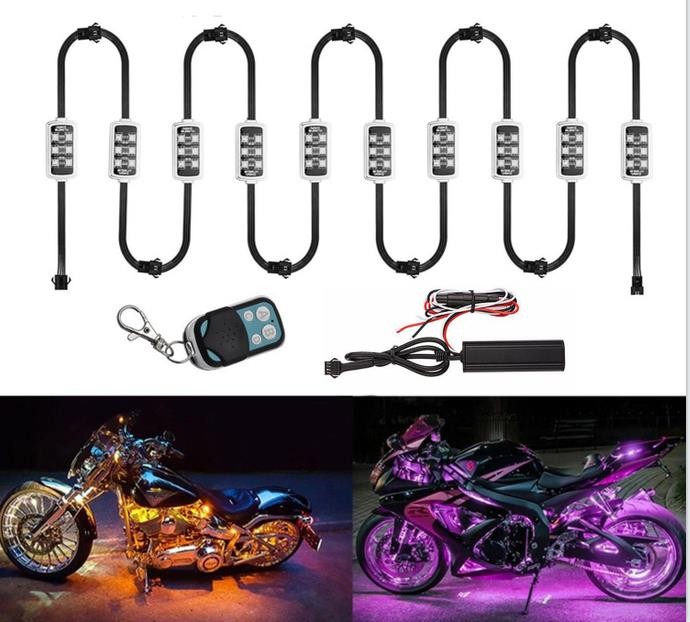 Motorcycle Car LED RGB atmosphere light for Jeep Harley Davidson