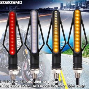 Motorcycle Moto Turn Signals Stop Indicator Tail Light Lamp