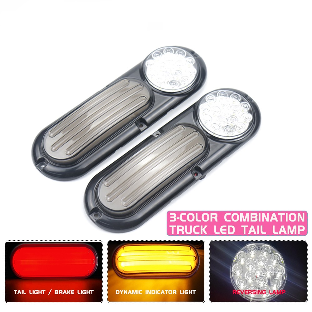 Trailer Tractor LED Tail Lights Taillights|Strobe Warning Lamps