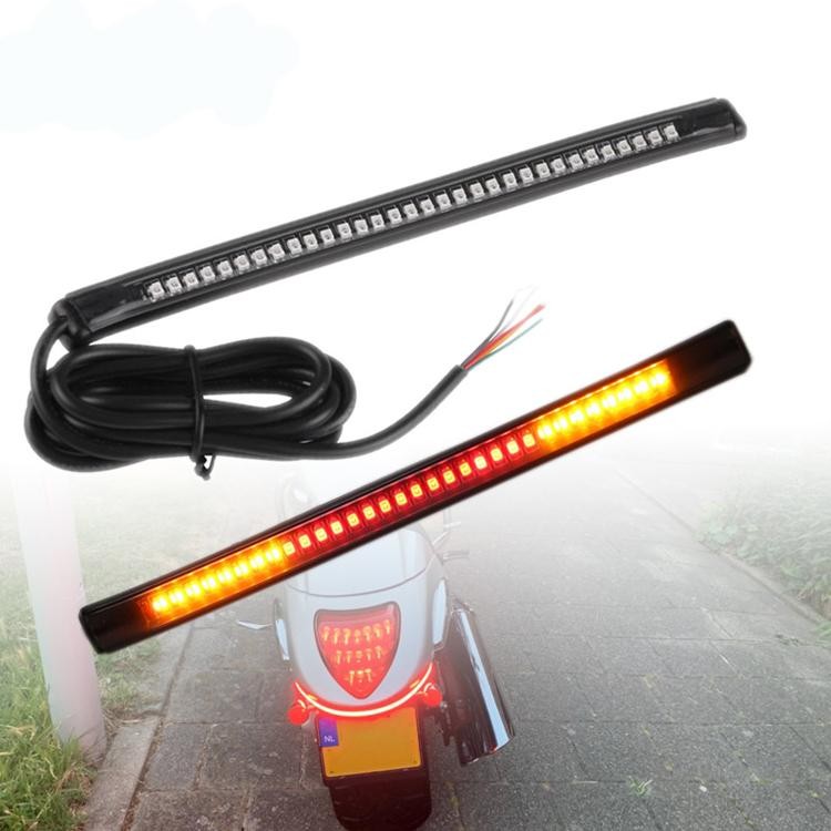 Universal Motorcycle Tail Brake Stop Turn Signal Integrated LED Strip Light