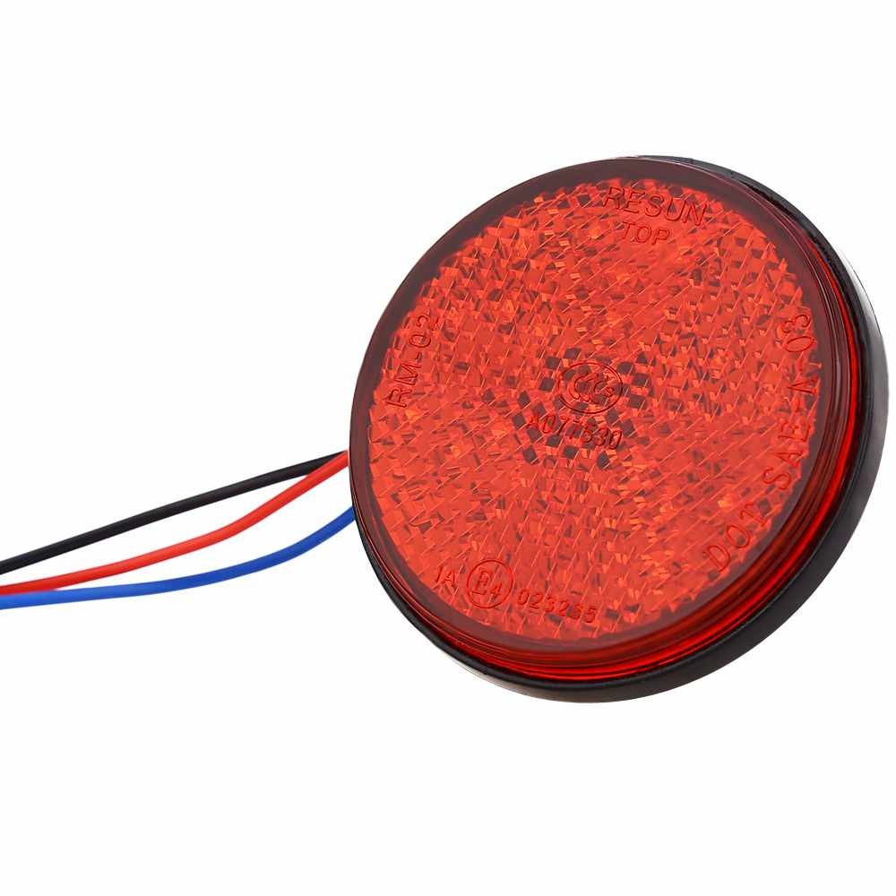 round motorcycle truck side marker emergency vehicle warning lights